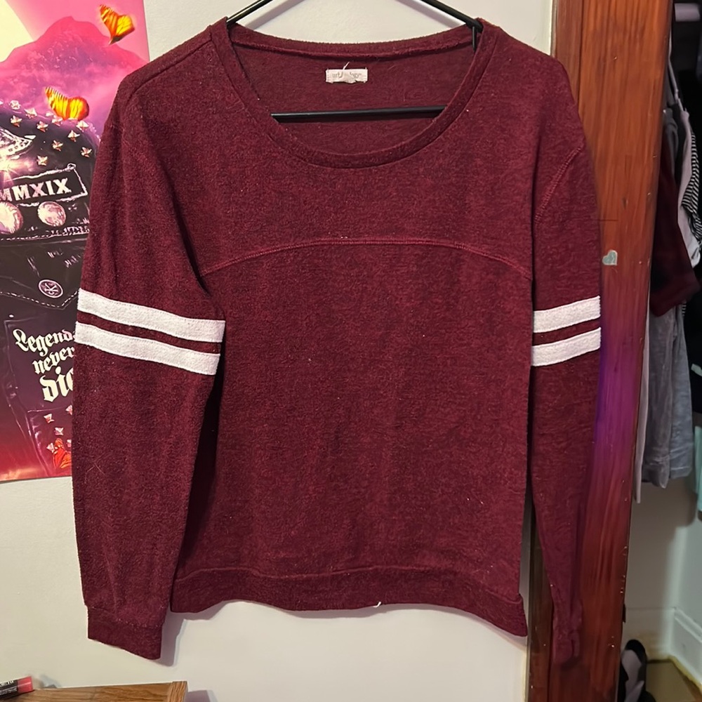 Red Fleece Long-Sleeve